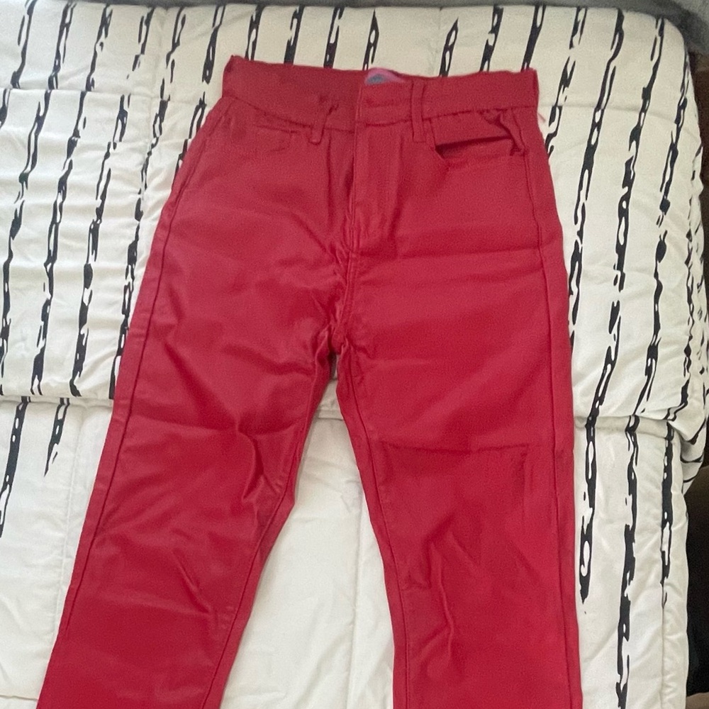 Edikted Bold Red Flare Pants
